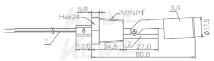 LV-Mini-72 侧装浮子液位开关